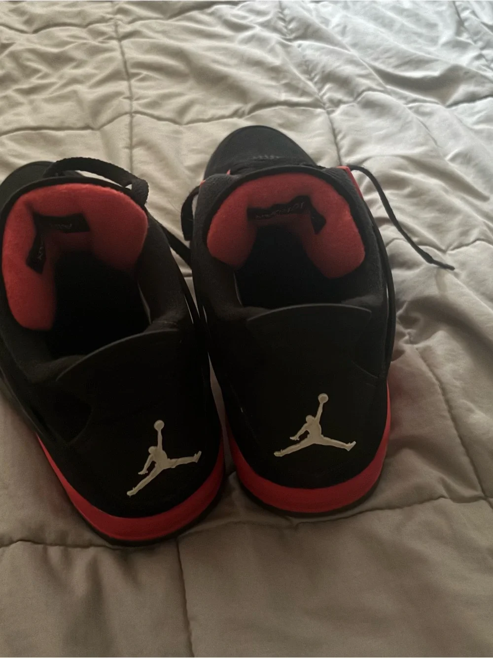 Jordan Men’s Athletic Shoes - Black & Red Retro Style